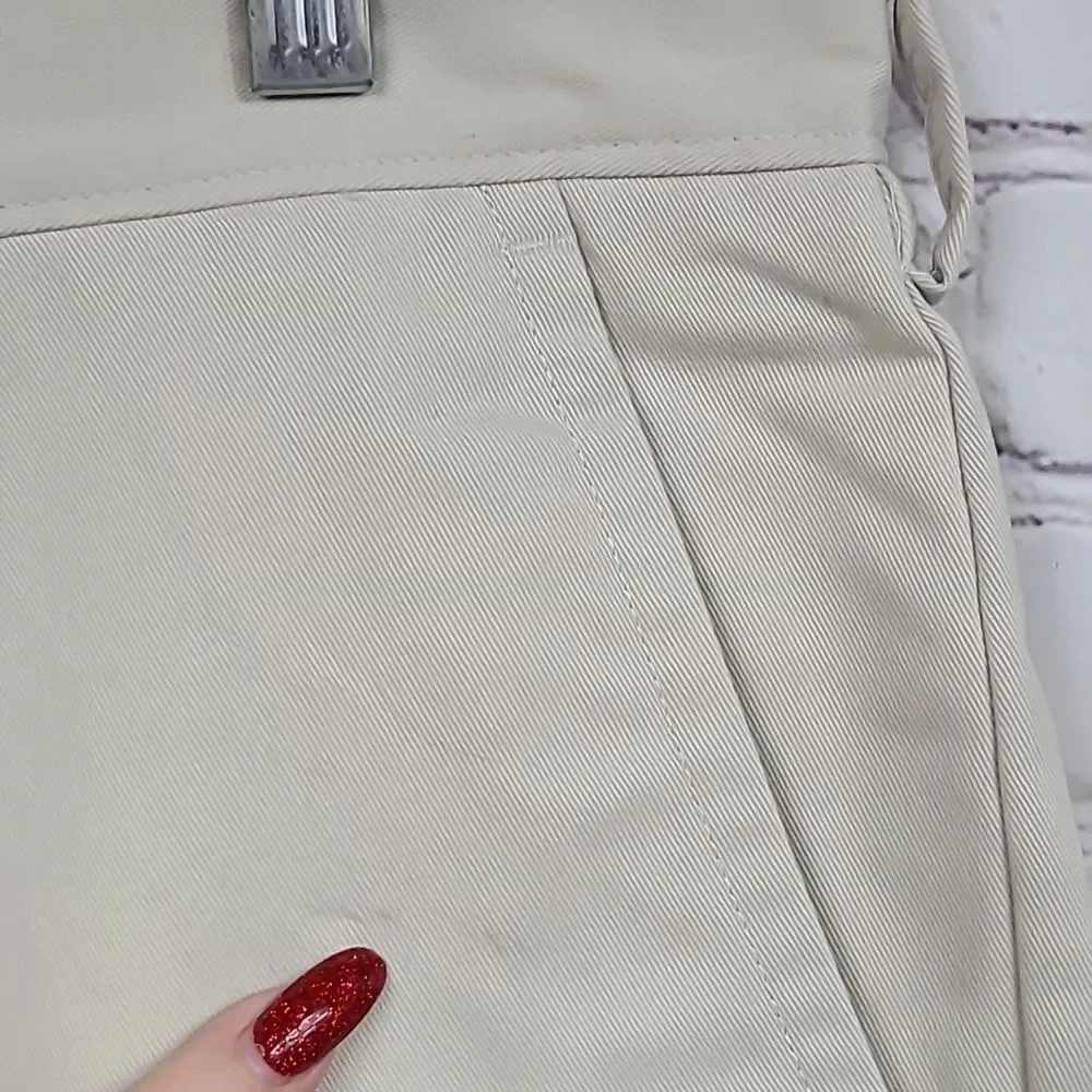 Dockers Easy Khaki Flat Front Pants Classic Fit Chino Uniform Work School Office
